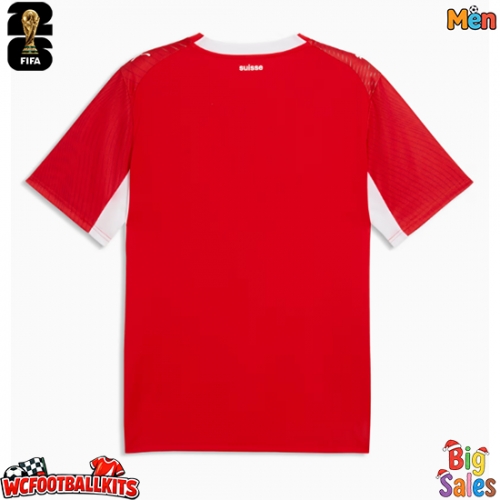 Switzerland Replica Home Stadium Shirt World Cup 2026 Short Sleeve